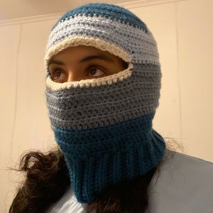 Crochet balaclava multicolored